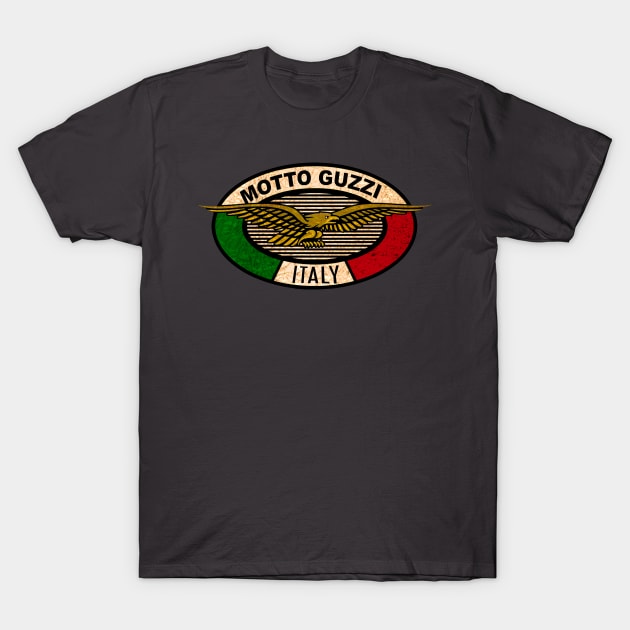 Motto Guzzi Motorcycles Italy T-Shirt by Midcenturydave